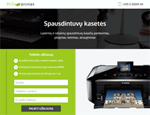Tablet Screenshot of ecoprintas.lt